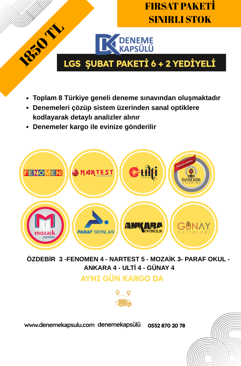 Lgs Şubat Fırsat Paketi 6+2 (türkiye Geneli )