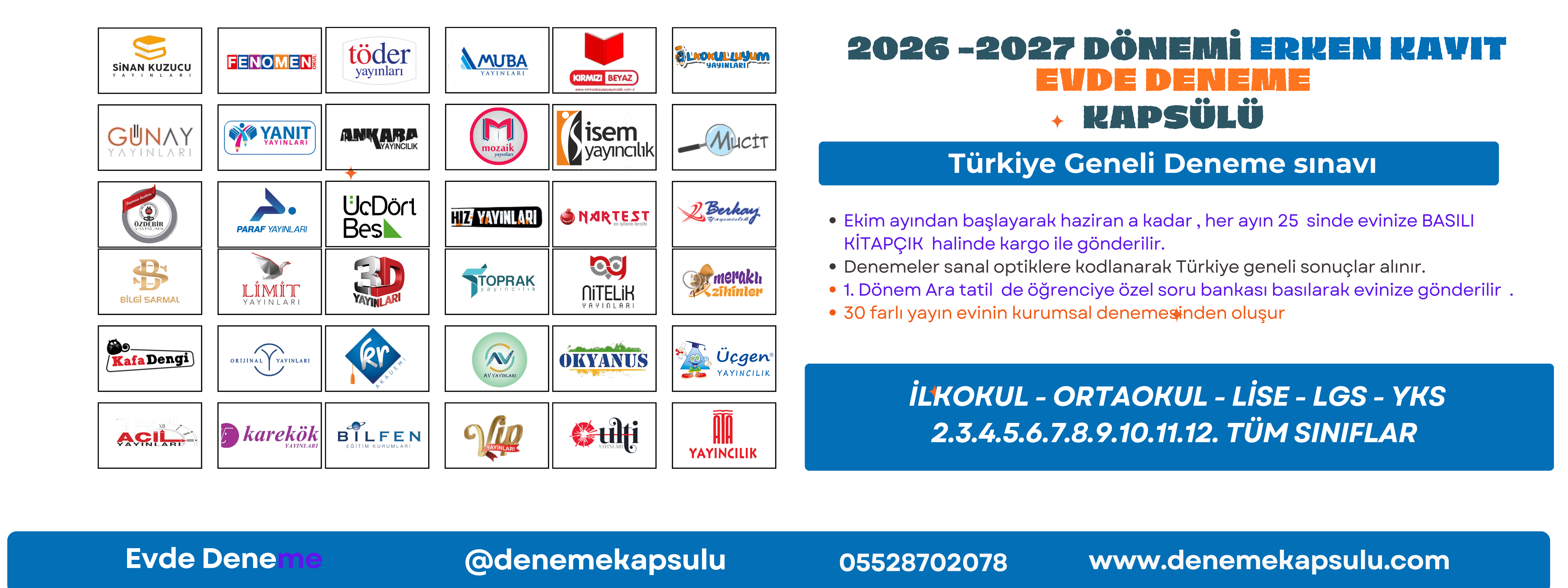 Banner  2026 - 2027 ERKEN KAYIT 