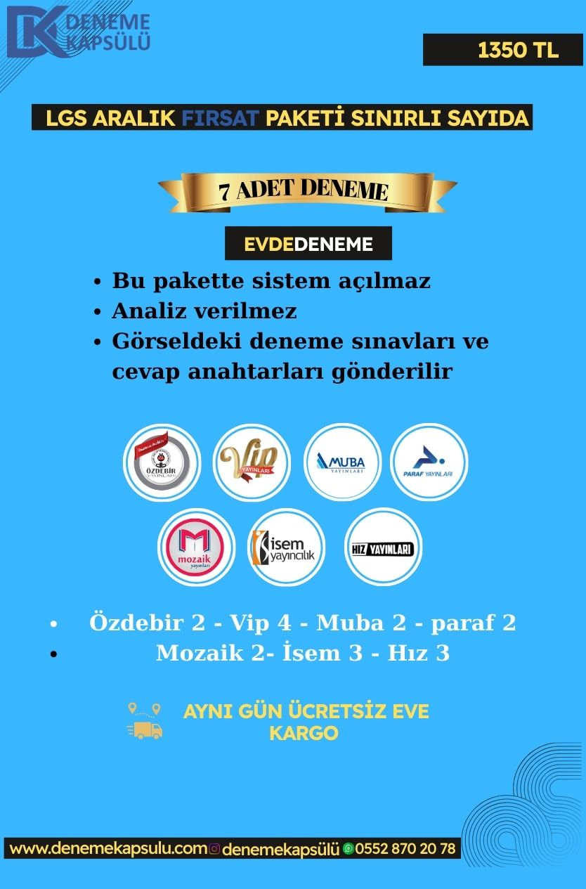 Lgs Türkiye Geneli Fırsat Paketi