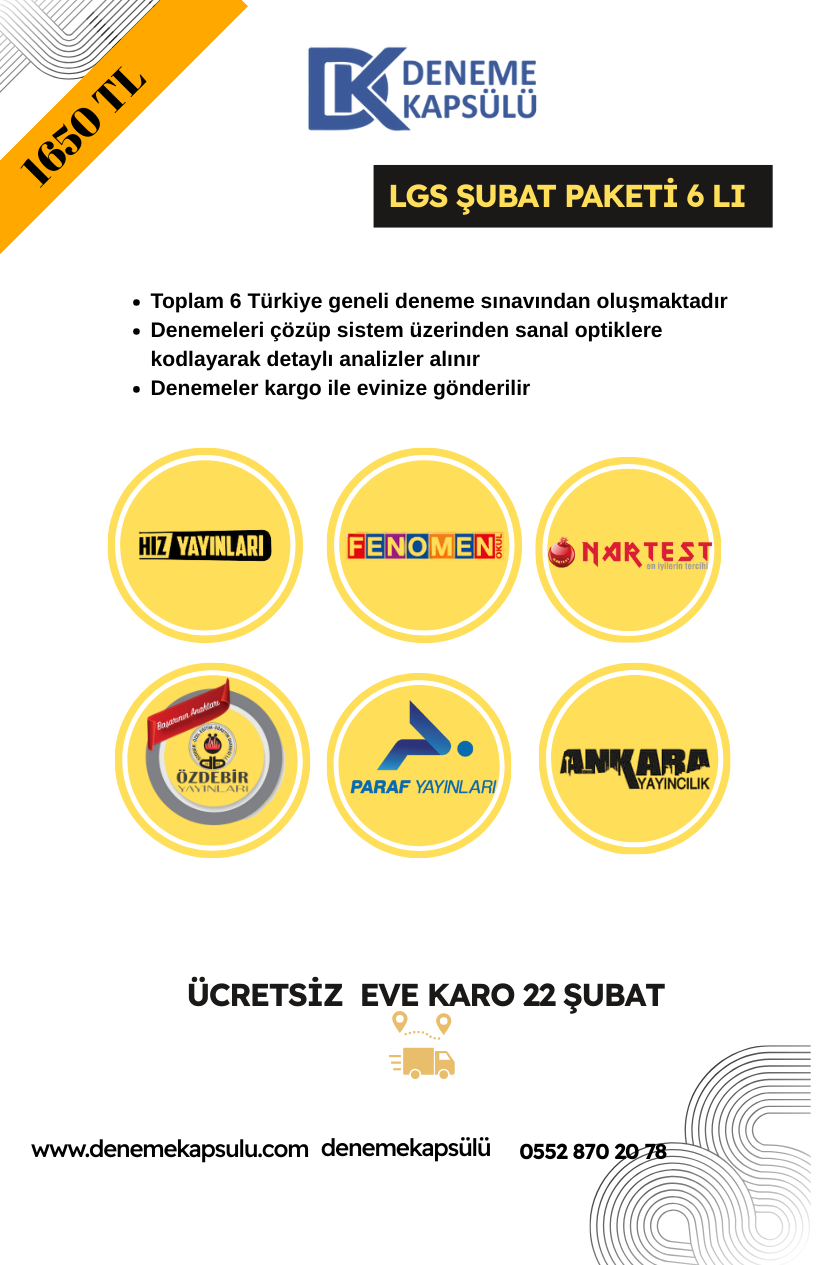 Lgs Türkiye Geneli Şubat Paketi 6 Lı