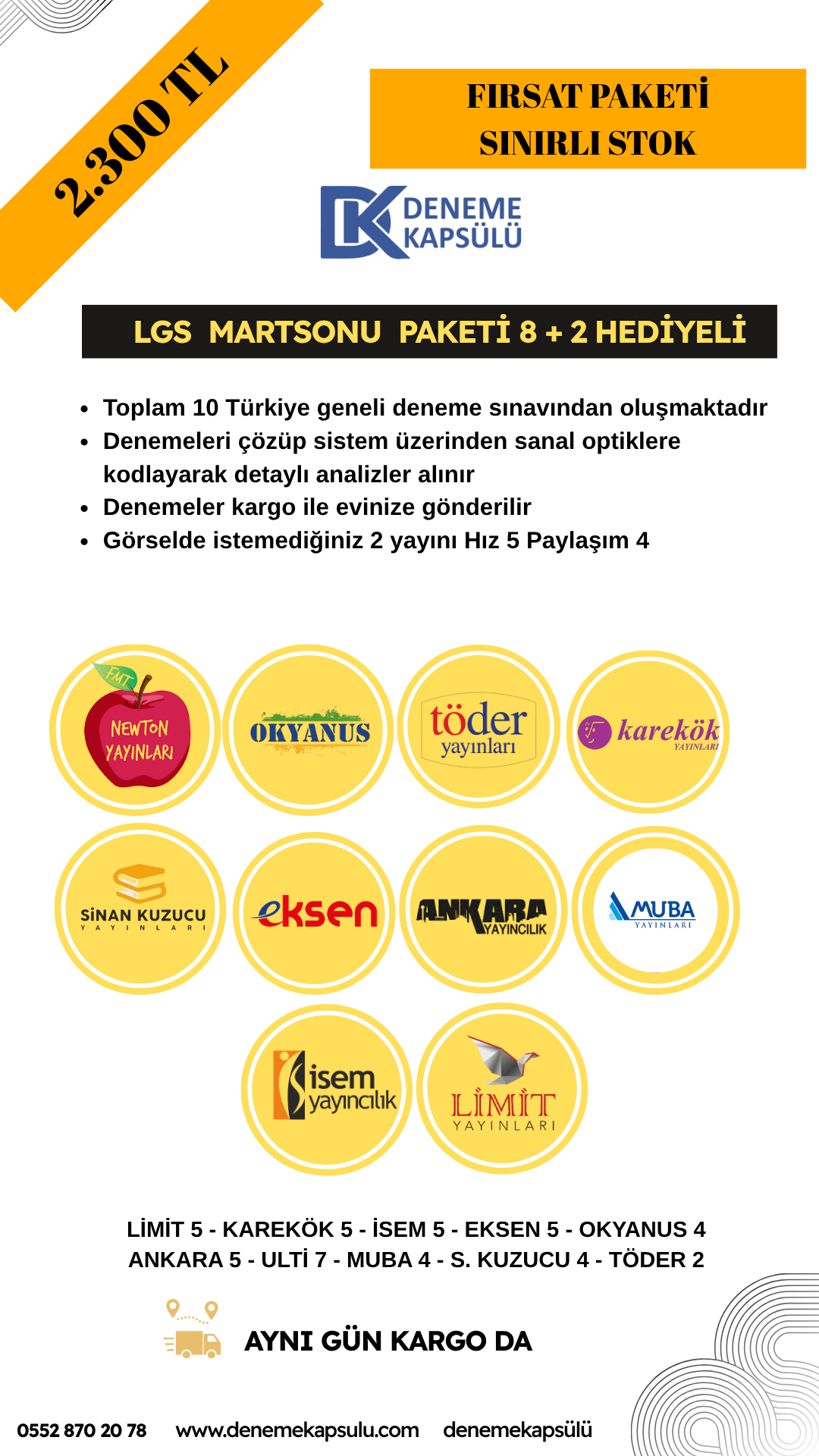 Lgs Türkiye Geneli 10 Lu Fırsat Paketi