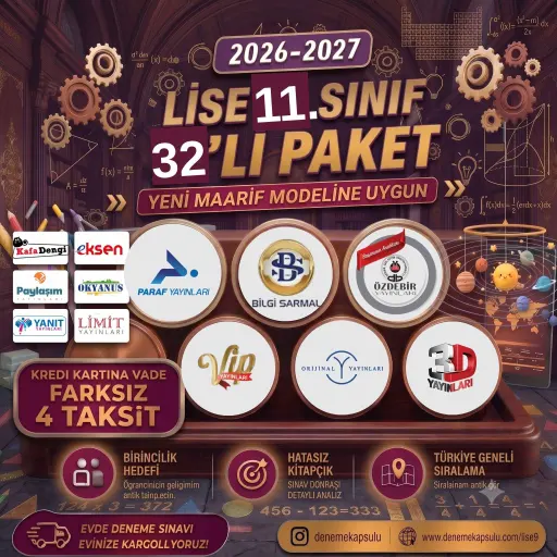 11. Sınf 2026 -2027 Dönemi Türkiye Geneli Deneme Paketi 32 Li 1