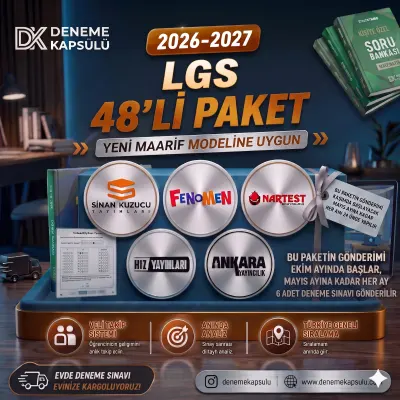 2026 - 2027 Lgs Yıllık Deneme Kulübü 48 Li + Bir Adet Kişiye Özel Soru Bankası 1