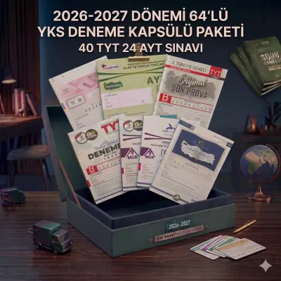 Kıredi Kartına Vade Farksız 4 Taksit 2026 - 2027 Yks Yıllık Deneme Kulübü 64 Li + Bir Adet Kişiye Özel Soru Bankası 1