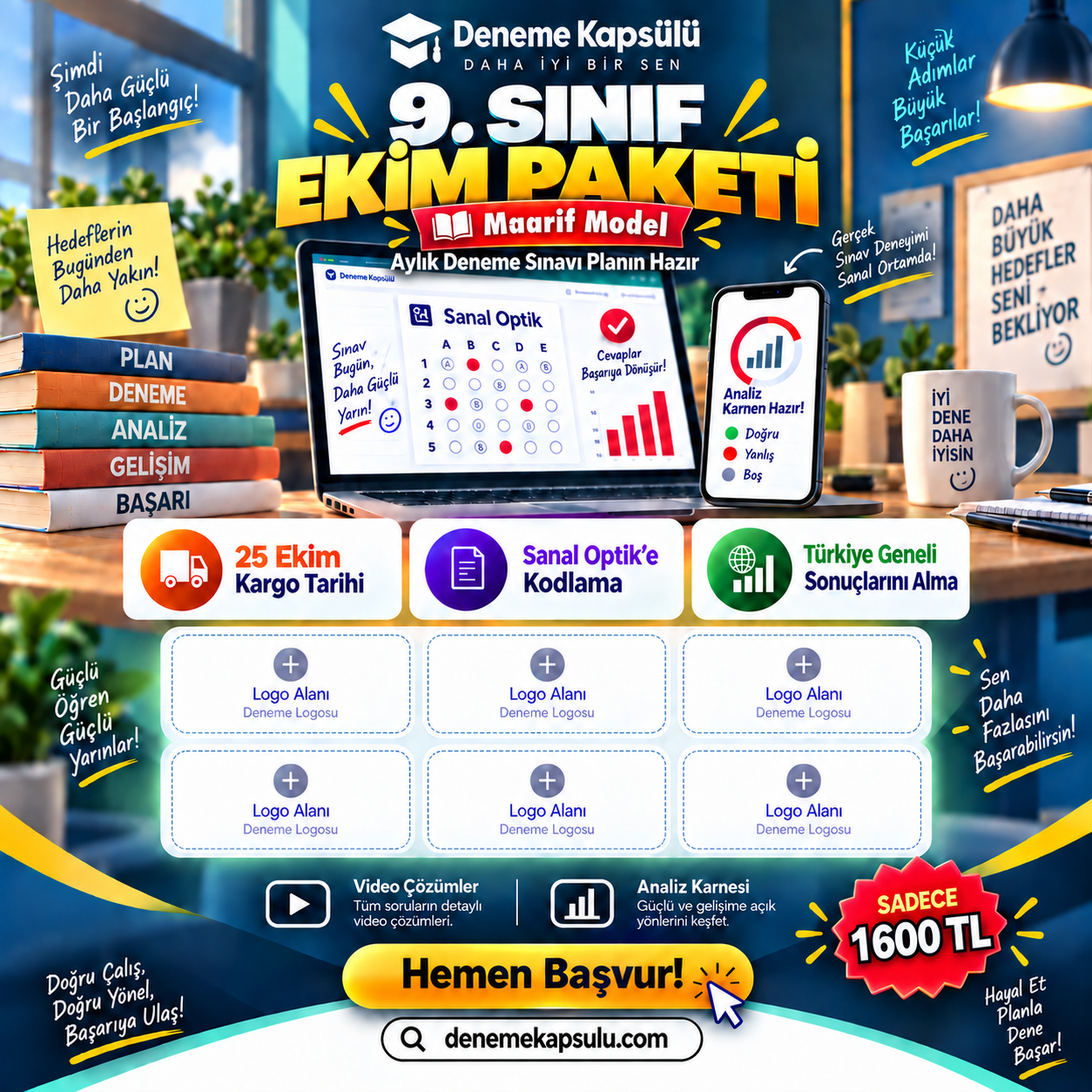 9 Sınıf Türkiye Geneli Deneme Paketi 6 Lı
