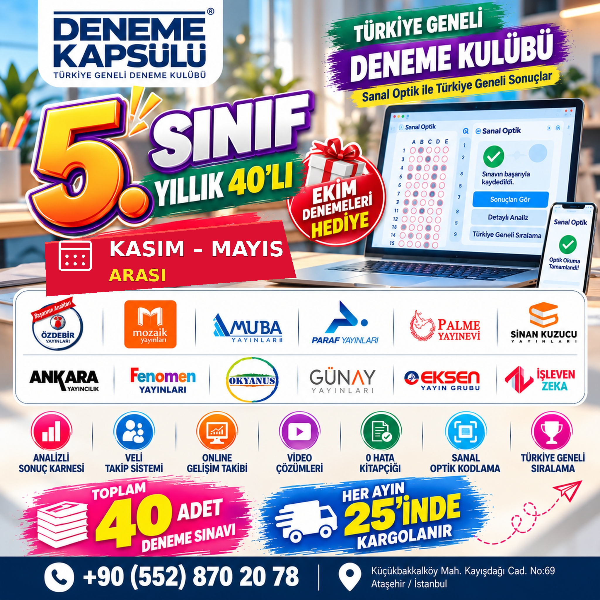 7 .sınıf Yıllık Paket Kasım Ayı Itibari Ile 40 Lı Türkiye Geneli