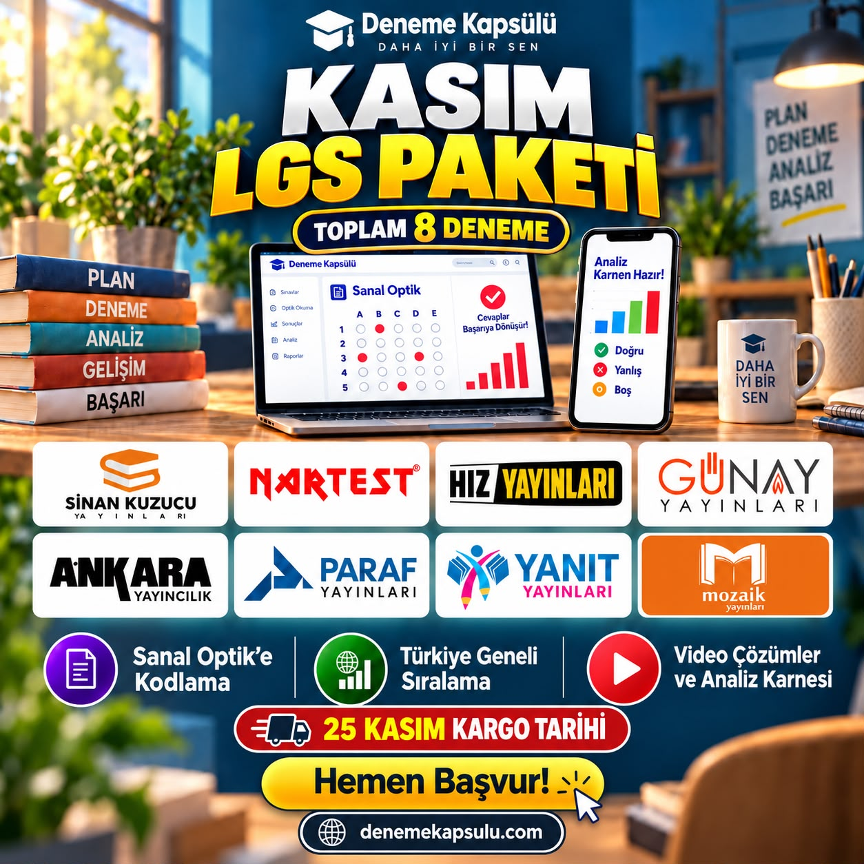 Kasım Lgs Türkiye Geneli Deneme Sınavı Paketi 8 Lı