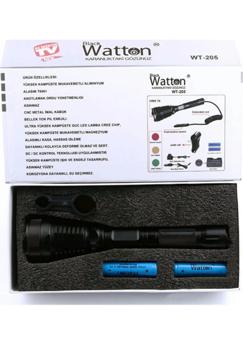 Wt-205 800 Lümen T6 Avcı Feneri-detail