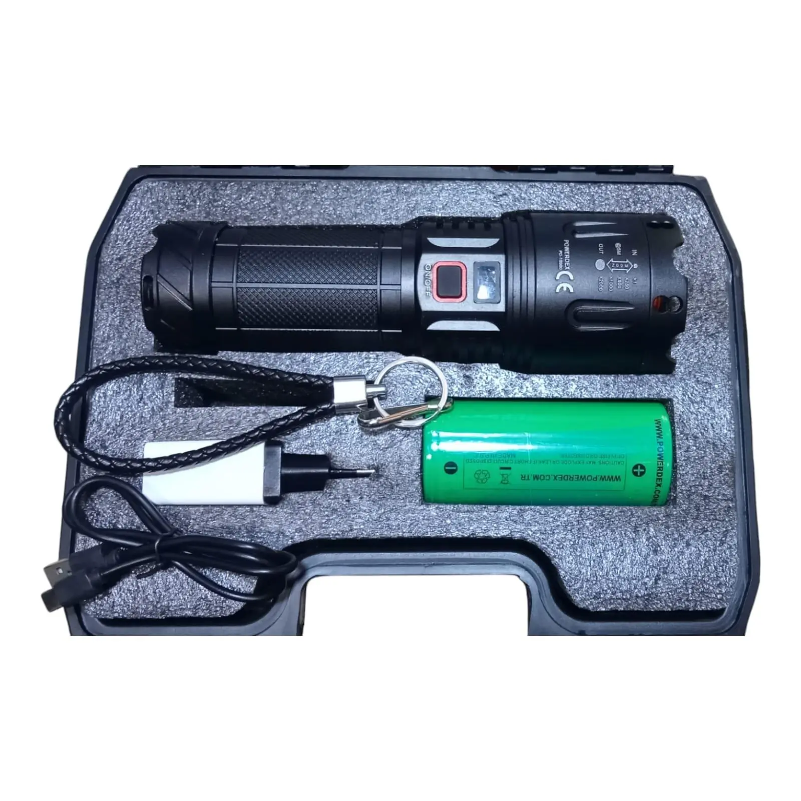 Pd-15000 Profesyonel Büyük Avcı Feneri 70w 7000 Lümen Zoomlu-detail