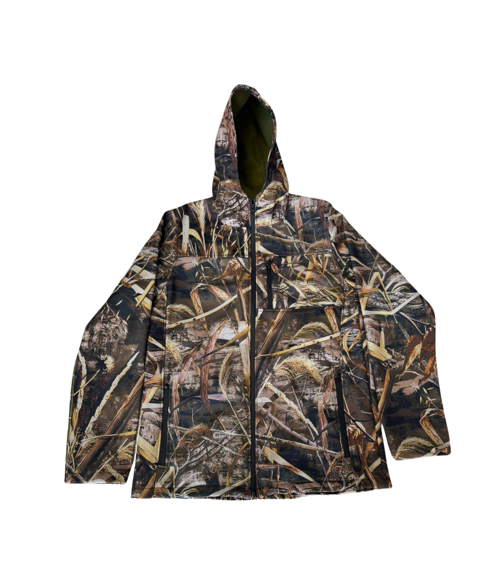 Su Geçirmez Saz Desenli Mont