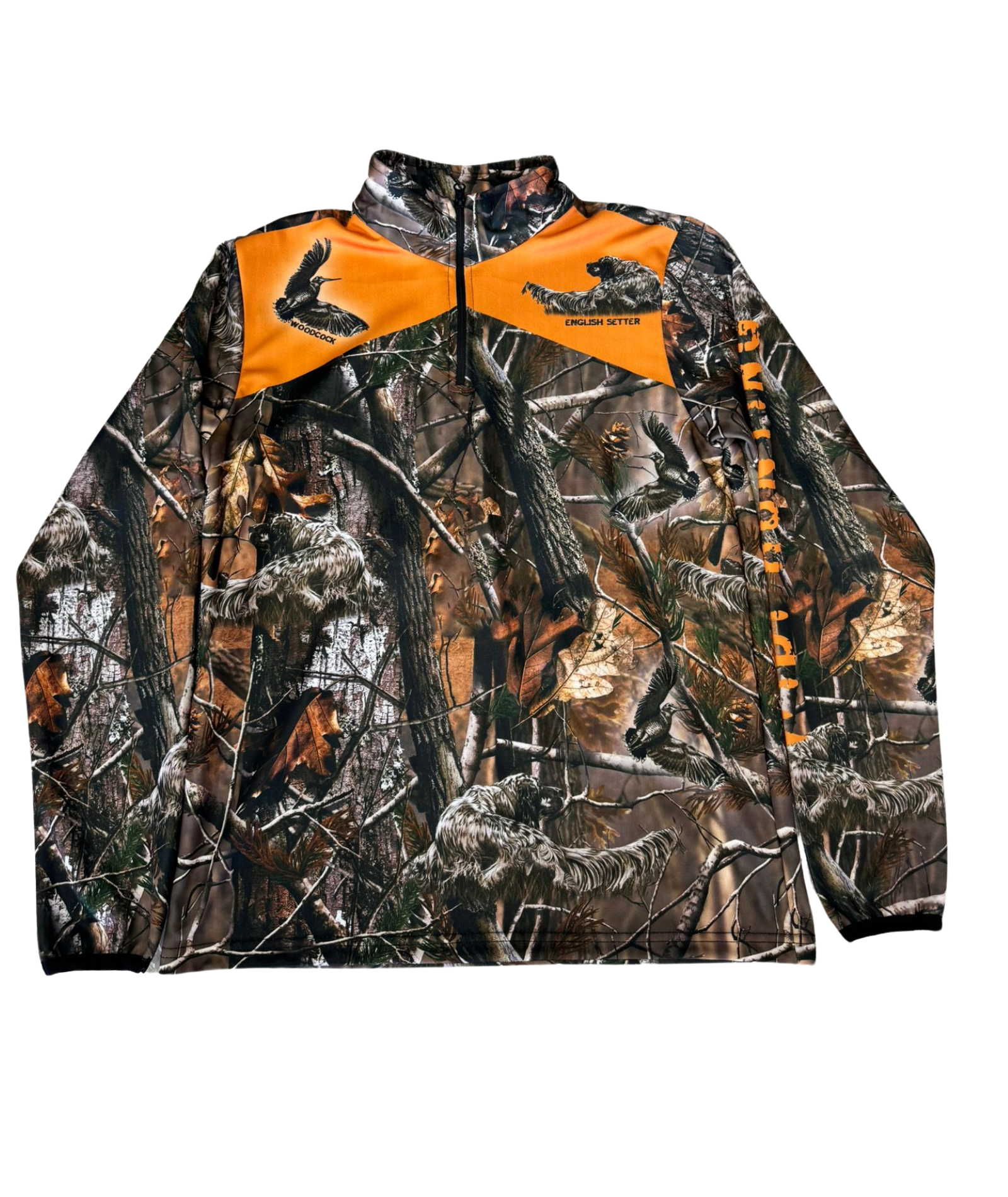 Yarım Fermuarlı Ayı Ve Çulluk Desenli