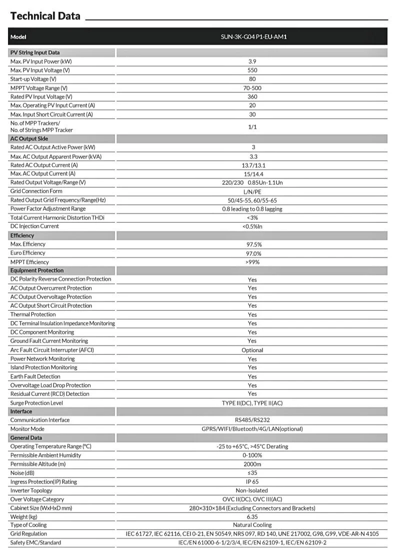 3 Kw Mono Phase Inverter On-grıd Strıng Inverter-detail