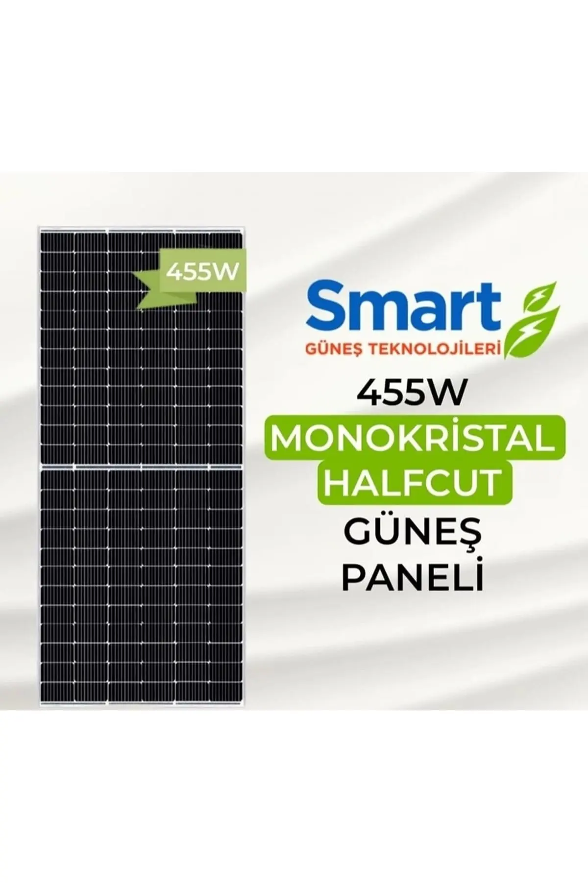 450w Half Cut Monokristal Güneş Paneli A+ Pluss ( Tek Yönlü )