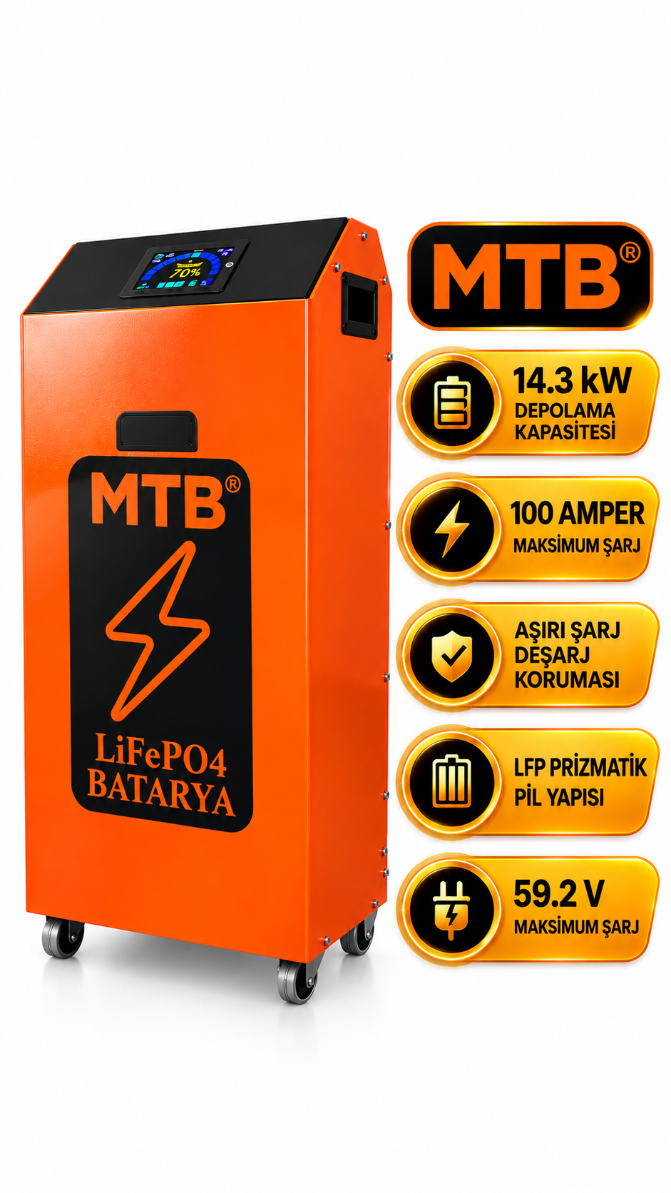Mtb Lityum Akü 51,2v 280 Ah (lifepo4)-detail