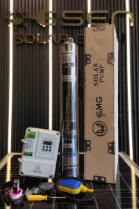 110 Volt 1600 Watt Maks 140 Metre 6 Ton Serisi 4 Inch Fanlı Sürücülü Su Bittiğinde Durma Özelliğine Sahip Şamandıralı Dc Dalgıç Pompa 1