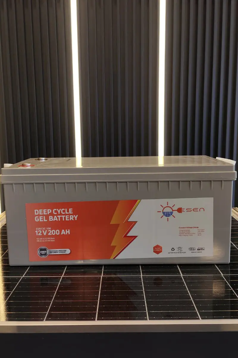 12 Volt 200 Ah Jel Akü-detail