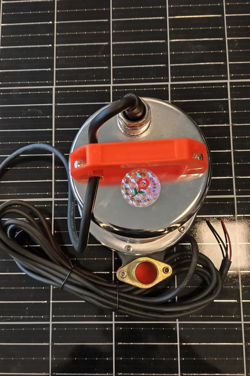 12 Volt Turuncu Temiz Su Aktarım Pompası-detail