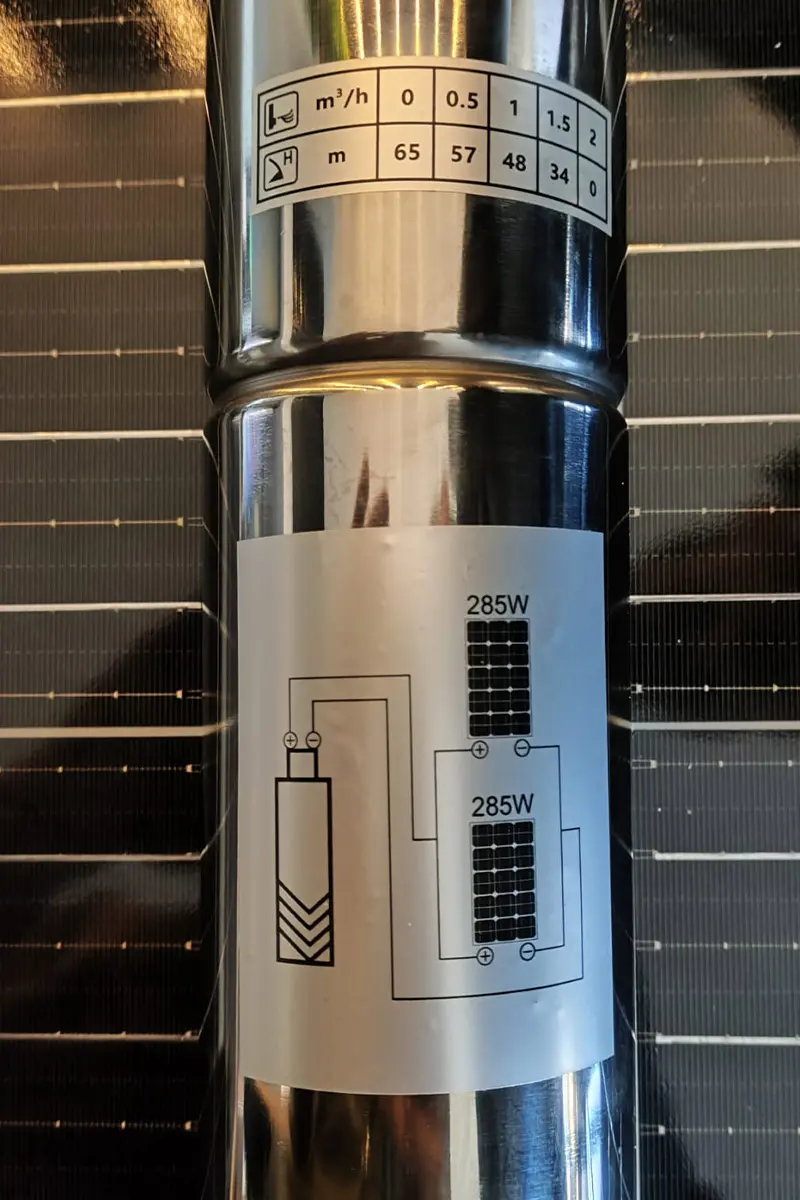 24 Volt 350 Watt 3 Inch Helezonlu Maks 60 Metre 2 Ton Serisi Dc Dalgıç Pompa-detail