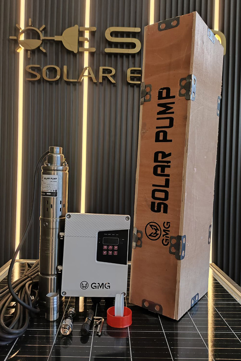 24 Volt 370 Watt Maks 65 Metre 2 Ton Serisi 3 Inch Helezonlu Sürücülü Su Bittiğinde Otomatik Durma Özelliğine Sahip Dc Dalgıç Pompa