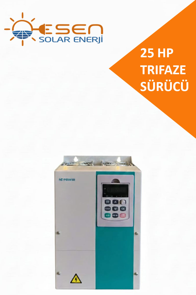 25 Hp (18.5 Kw) Trıfaze Solar Sürücü