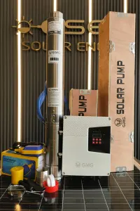300 Volt 2200 Watt Maks 110 Metre 13 Ton Serisi 4 Inç Fanlı Sürücülü Su Bittiğinde Durma Özelliğine Sahip Şamandıralı Dc Dalgıç Pompa 1