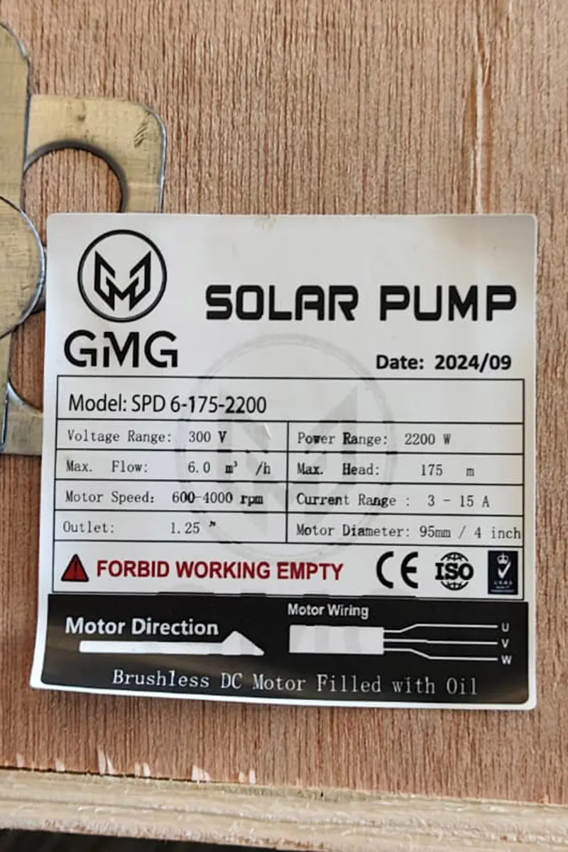 300 Volt 2200 Watt Maks 175 Metre 6 Ton Serisi 4 Inch Fanlı Sürücülü Su Bittiğinde Durma Özelliğine Sahip Dc Dalgıç Pompa-detail