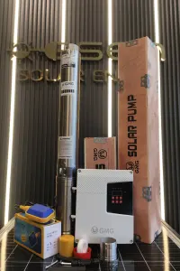 380 Volt 2500 Watt Maks 148 Metre 9 Ton Serisi 4 Inch Fanlı Sürücülü Ve Şebeke Destekli Su Bittiğinde Durma Özelliğine Sahip Şamandıralı Dc Dalgıç Pompa 1