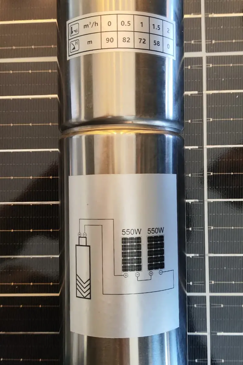 48 Volt 750 Watt 3 Inch Helezonlu Maks 90 Metre 2.2 Ton Serisi Dc Dalgıç Pompa-detail