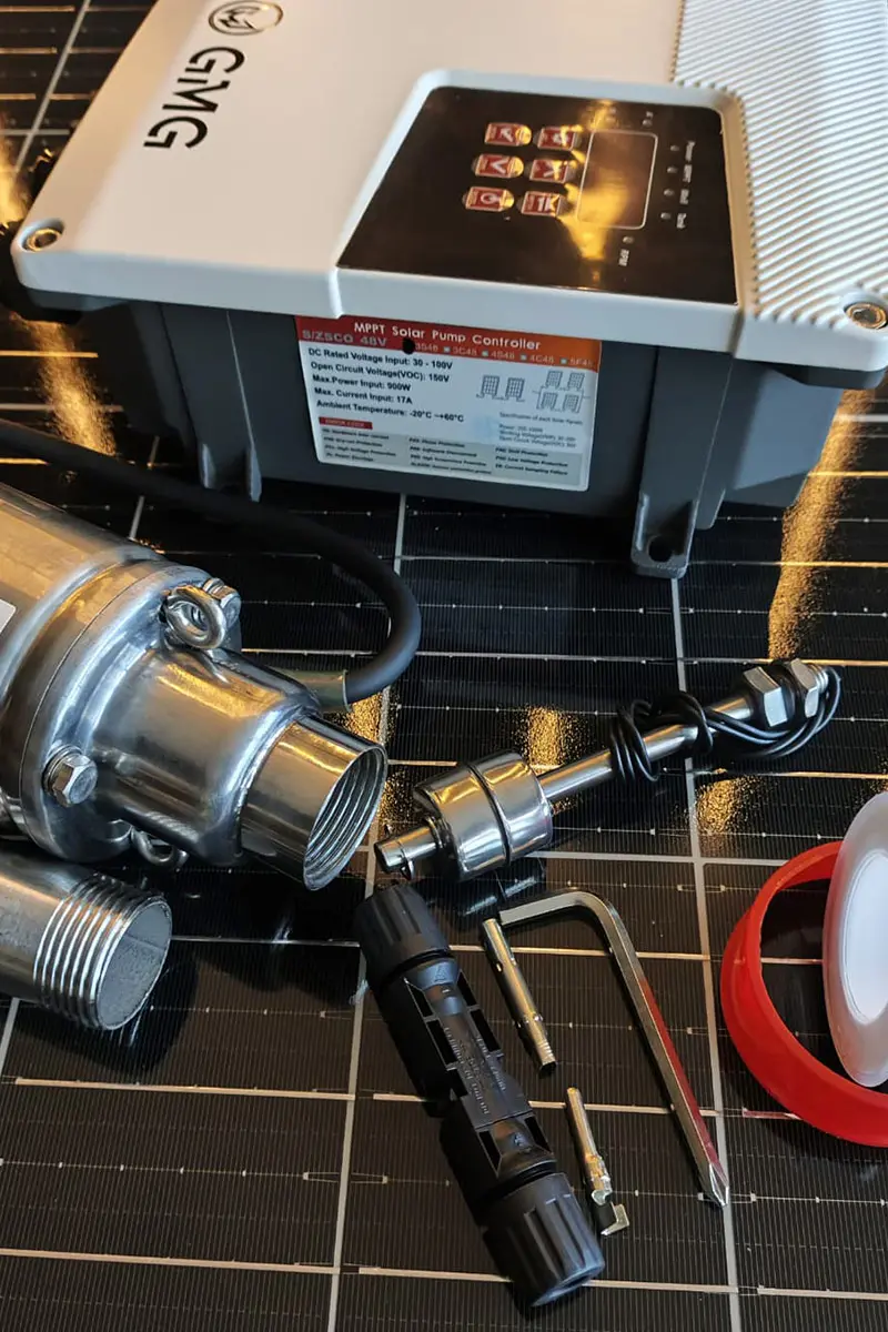 48 Volt 780 Watt Maks 95 Metre 2 Ton Serisi 3 Inch Helezonlu Sürücülü Su Bittiğinde Durma Özelliğine Sahip Dc Dalgıç Pompa-detail