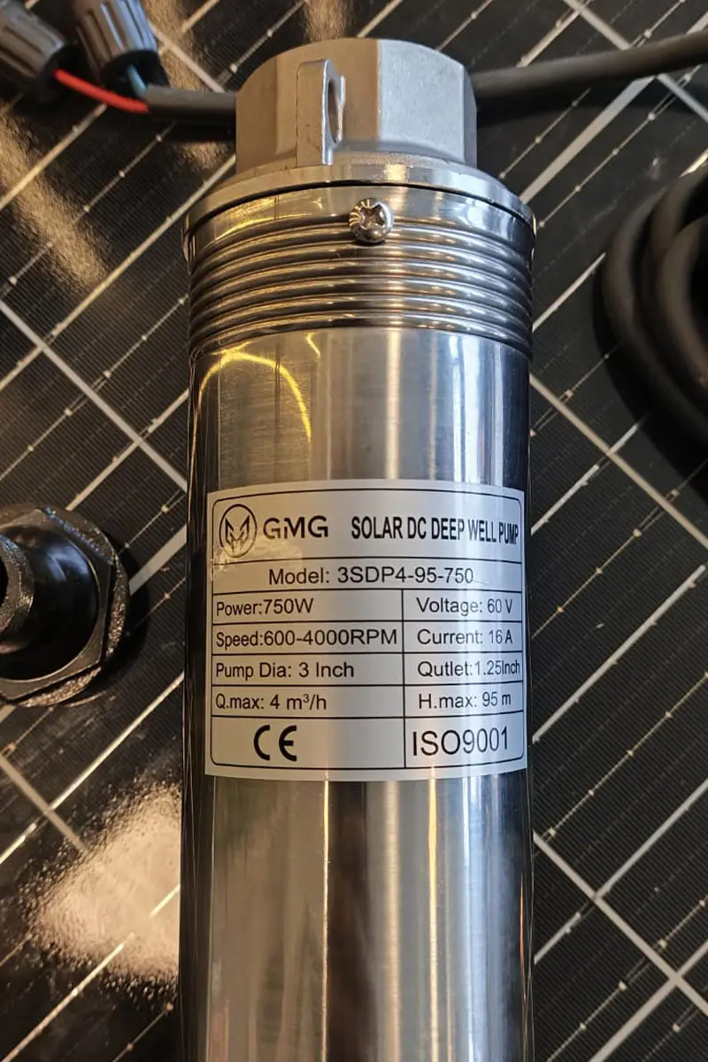 60 Volt 750 Watt 3 Inch Helezonlu Maks 95 Metre 4 Ton Serisi Dc Dalgıç Pompa-detail