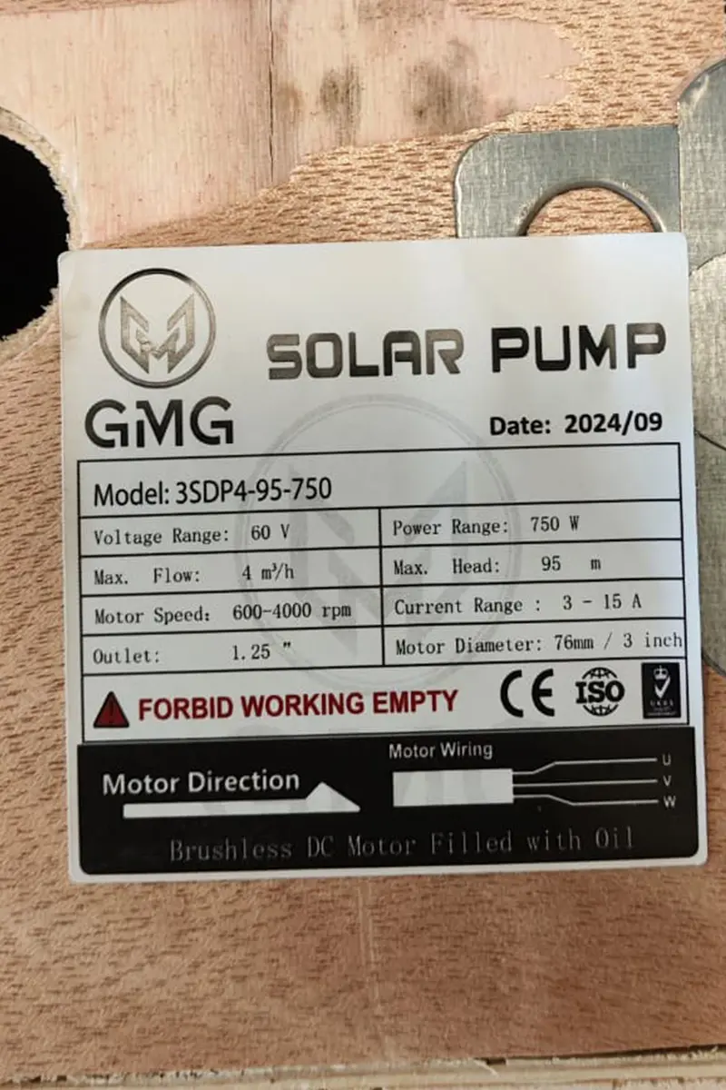 60 Volt 750 Watt Maks 95 Metre 4 Ton Serisi 3 Inch Fanlı Sürücülü Su Bittiğinde Otomatik Durma Özelliğine Sahip Dc Dalgıç Pompa-detail