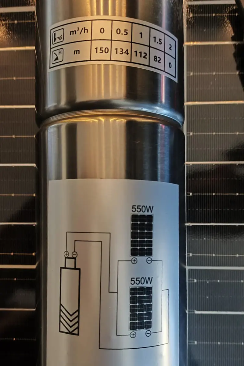 72 Volt 900 Watt 3 Inch Helezonlu Maks 140 Metre 2.2 Ton Serisi Dc Dalgıç Pompa-detail