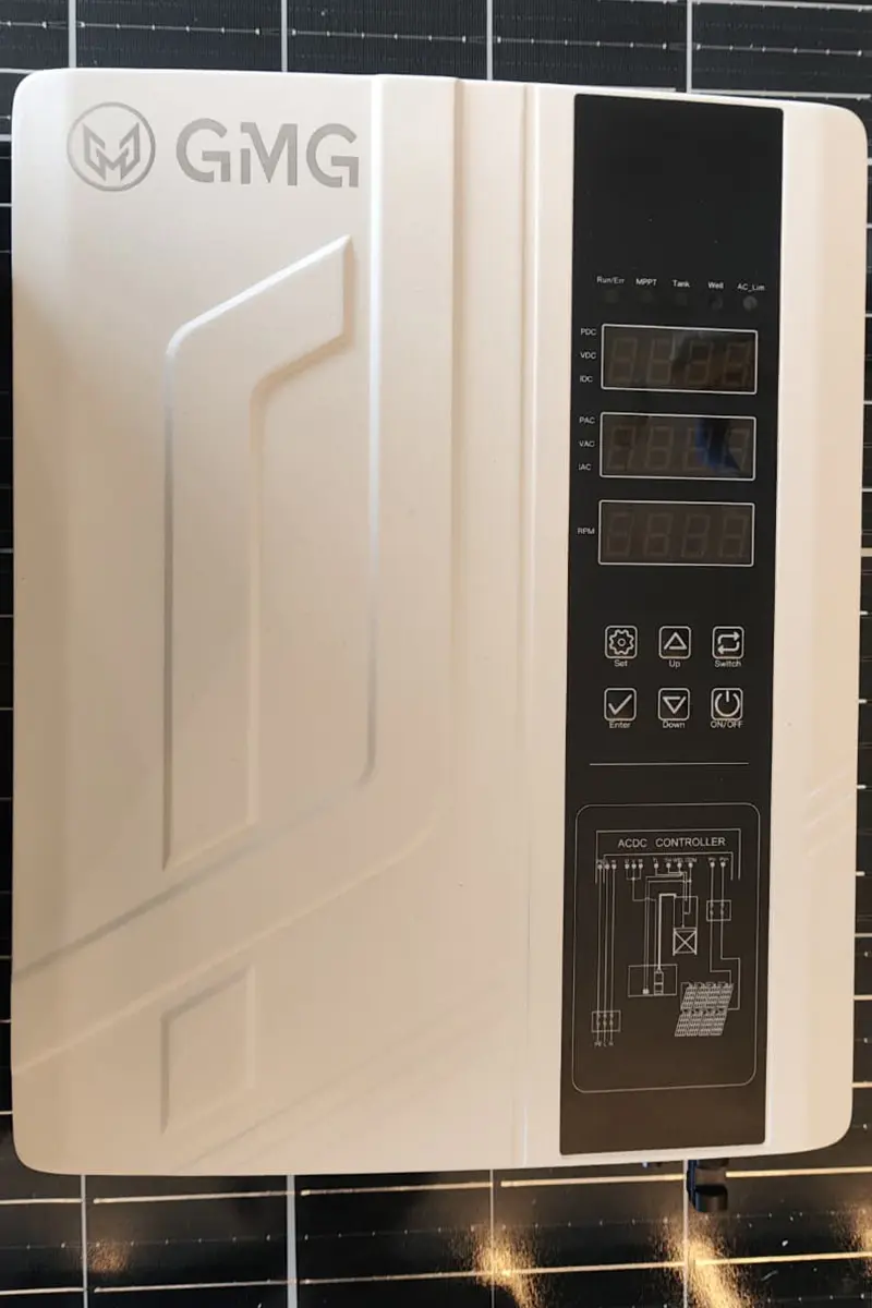 80 - 400 Volt 2500 Watt Maks 68 Metre 19 Ton Serisi 4 Inch Çelik Fanlı Çelik Gövde Sürücülü Ve Şebeke Ile Tam Hibrit Çalışabilen Su Bittiğinde Otomatik Durma Özeliğine Sahip Şamandıralı Dalgıç Pompa-detail