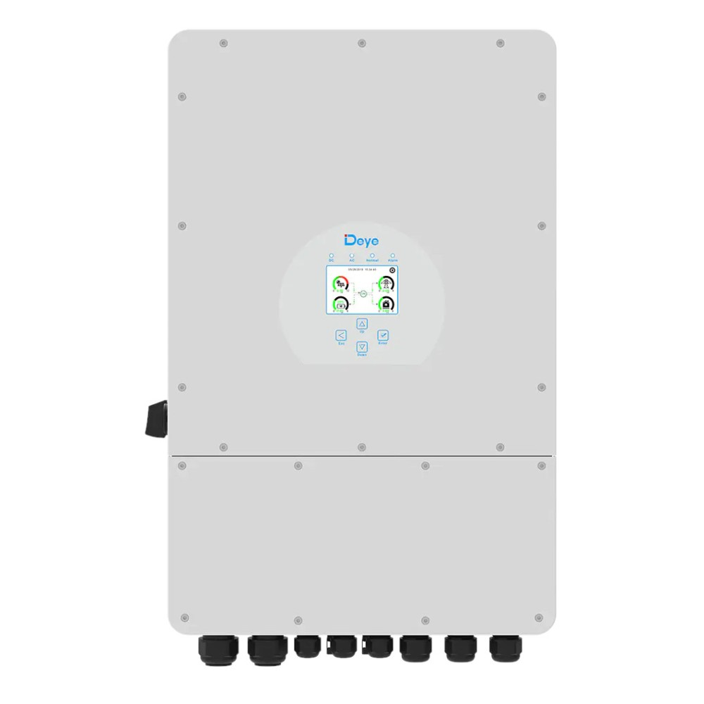 Trifaze 12kw 48volt Hibrit Eu Ongrid Solar Invertör 3p Hybrid 2 Mppt 3string