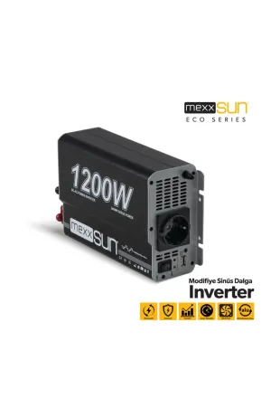 Mexxsun Modifiye Sinüs 12v 1200w Inverter Invertör Mx-nv01212md3 1
