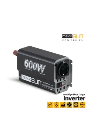 Mexxsun Modifiye Sinüs 12v 600w Inverter Invertör Mx-nv60012md3 1