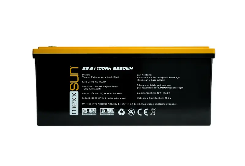 Lityum Akü 25,6v 100ah (lifepo4) 2560wh-detail