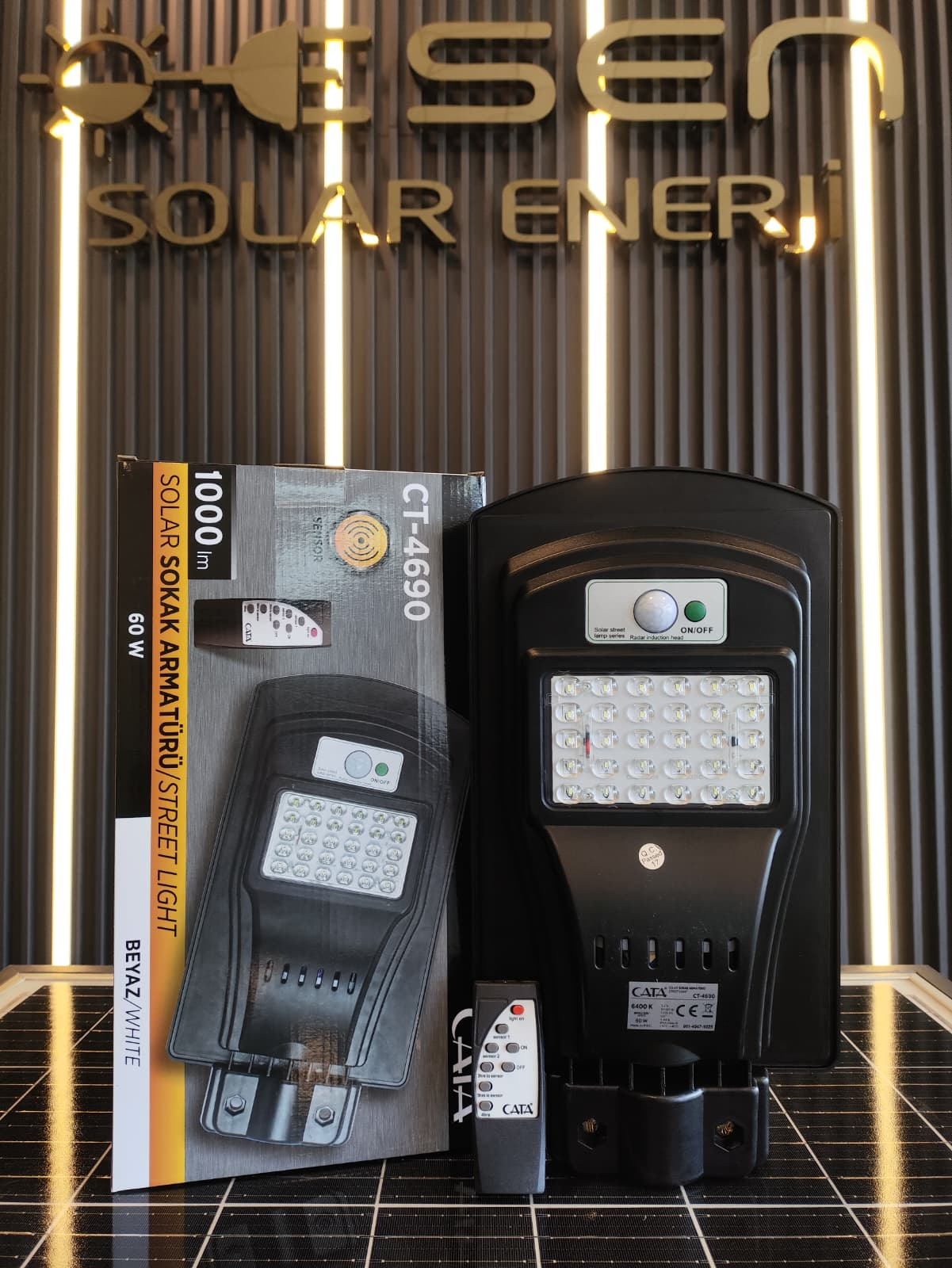 Süpernova 60 Watt Solar Sokak Armatürü